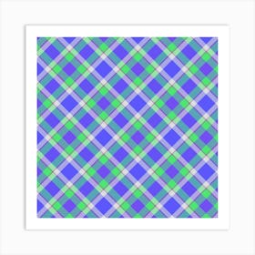 Plaid Pattern 46 Art Print