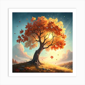 Autumn Tree Art Print