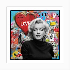 Marilyn - Vogue Love Art Print