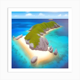 Island In The Ocean 5 Art Print