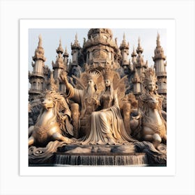 Statue Of Kings And Queens Art Print