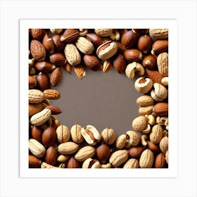 Nuts In A Frame 4 Art Print