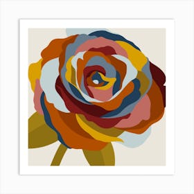 Rose  Abstract Square Art Print