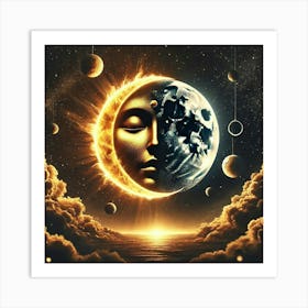 Sun And Moon 6 Art Print