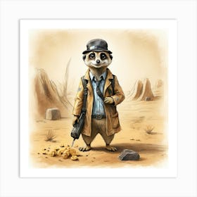 Meerkat 26 Art Print