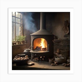 Wood Burning Stove 1 Art Print