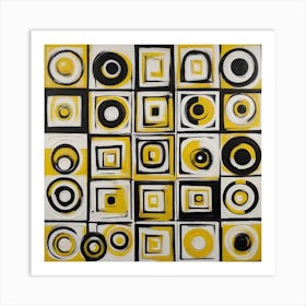 Yellow Circles Art Print