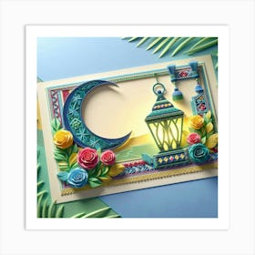 Ramadan Greeting Card 30 Art Print