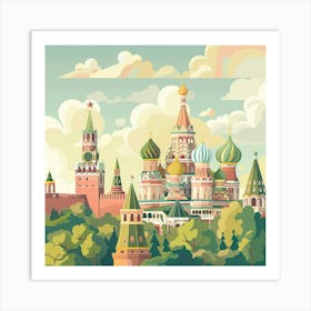 Moscow St Basil'S Cathedral 4 Art Print