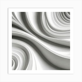 Abstract White Paper 1 Art Print