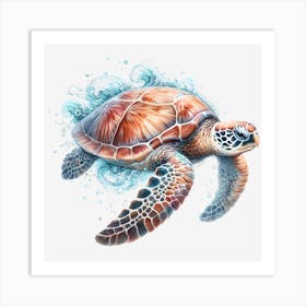 Sea Turtle 3 Art Print