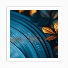 Autumn Leaves On A Record Art Print