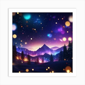 Night Sky With Stars 1 Art Print