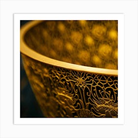 Gold Bowl Art Print