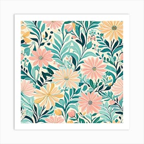 Floral Pattern 38 Art Print