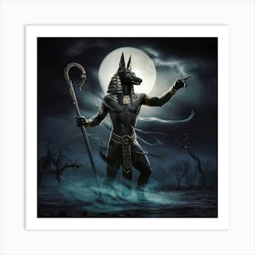 Anubis symbols Art Print