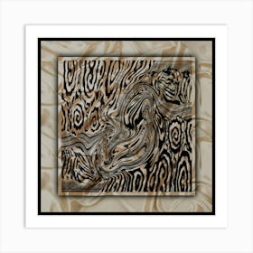 Zebra Abstract Background Art Print