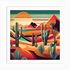 Desert Landscape 4 Art Print