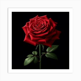 Red Rose 4 Art Print