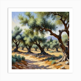 Olive Trees Art Print 2 Art Print