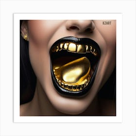 Gold Teeth 2 Art Print