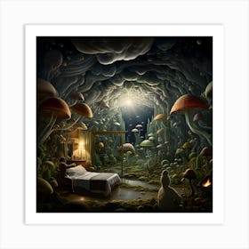 Dream Of Mushrooms Art Print