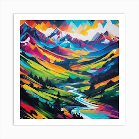 Rainbow Valley Art Print