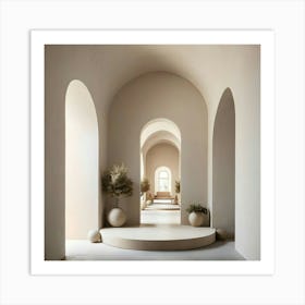 Arched Hallway 8 Art Print