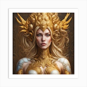 Golden Hind Goddess Art Print
