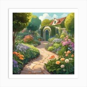 Garden Path 10 Art Print