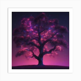 Twilight Tree Art Print