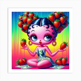 Strawberry Girl 2 Art Print