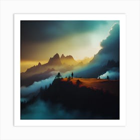 Landscape Painting 1 Art Print