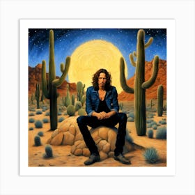 Chris Cornell Starry Night Art Print