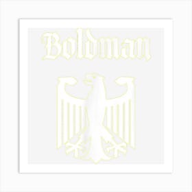 Boldman German Surname Family Last Name Deutschland Art Print