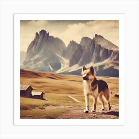 German Shepard Art Print