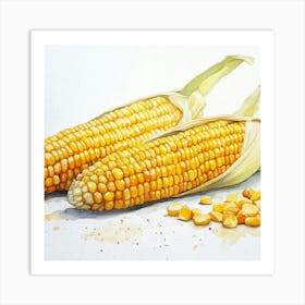 Corn On The Cob 1 Art Print