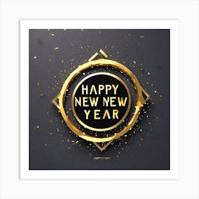 Happy New Year Background 2 Art Print