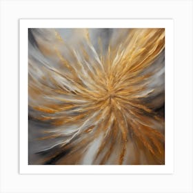 Abstract - Gold Art Print