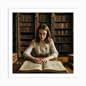 The Young Librarian 26 Art Print