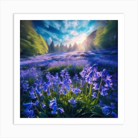 Bluebells Art Print