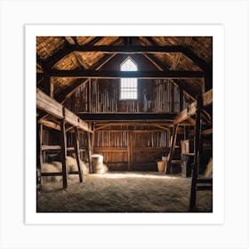 Barn Interior 1 Art Print