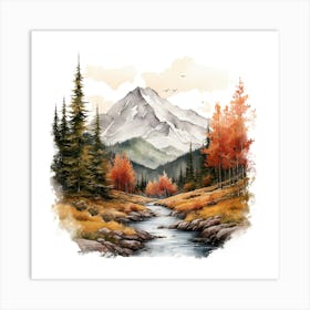 Autumn Mountains Art Print