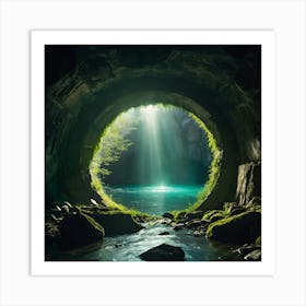 Tunnel Of Light Art Print