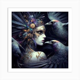 Crows Art Print