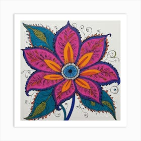 Flower Painting Art Print