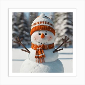 Snowman 2 Art Print