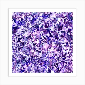 Abstract Purple And White Swirls Art Print
