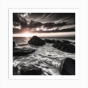 Sunrise Over The Sea 5 Art Print