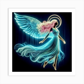 Angel With Wings 13 Art Print